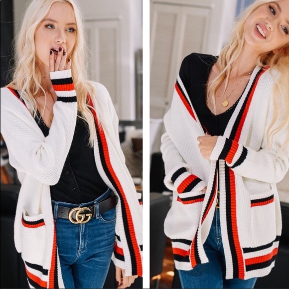 ✨🌟Tricolor Rib-knit Sweater🌟✨S/M M/L - Picture 2 of 6